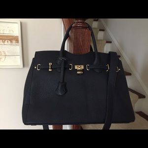 Navy Blue Satchel